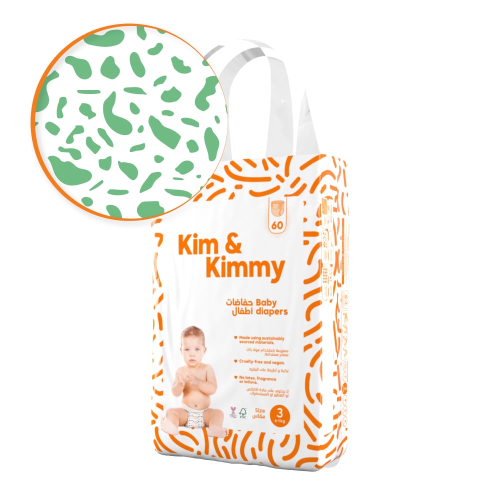 Kim & Kimmy - Pannolini taglia 3, 6-11 kg, Qtà 60